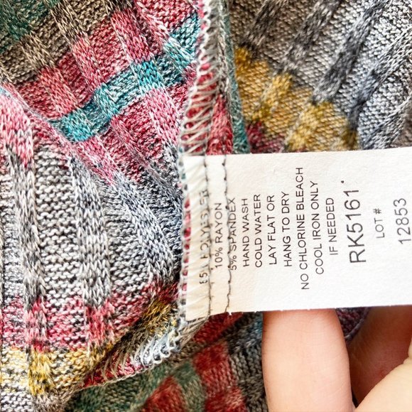 Elan Horizontal Striped Swing Sweater Dress M - Picture 8 of 10